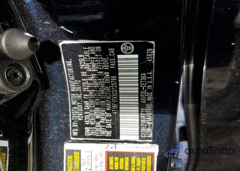 2012 Toyota Camry Base из США, поврежденный, VIN 4T1BF1FKXCU120788